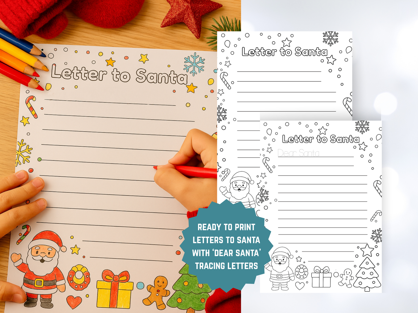 Kids Christmas Colouring Activity Bundle