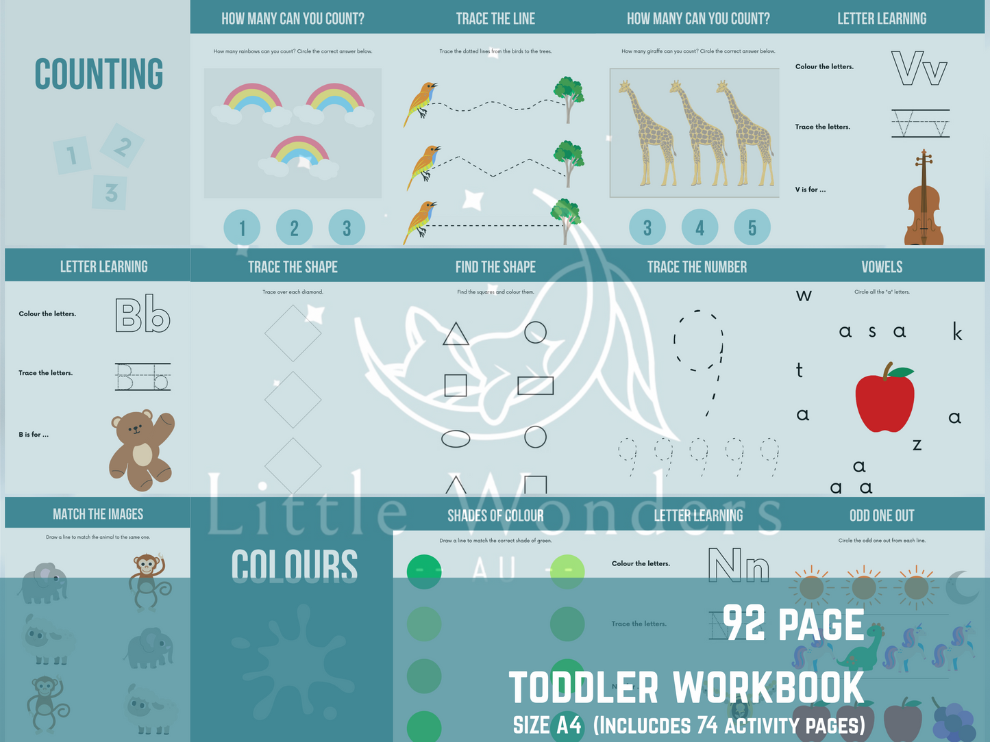 Toddler Activity Workbook